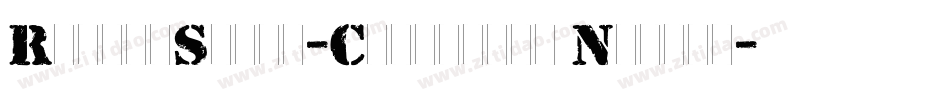 RubberStamp-Condensed Normal字体转换